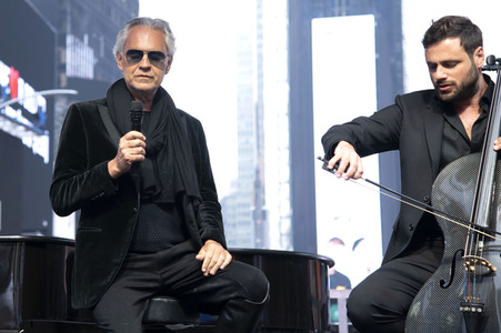 Auftriit von Andrea Bocelli in New York