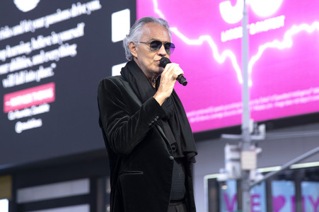 Auftriit von Andrea Bocelli in New York