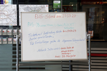 EVG Warnstreik in Berlin