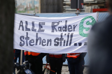 EVG Warnstreik in Berlin