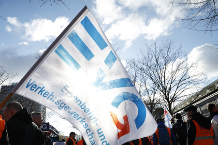 EVG Warnstreik in Berlin