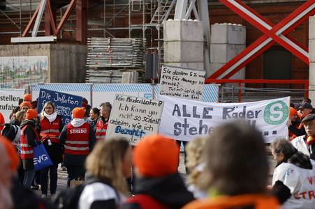 EVG Warnstreik in Berlin