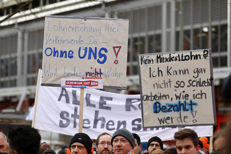 EVG Warnstreik in Berlin