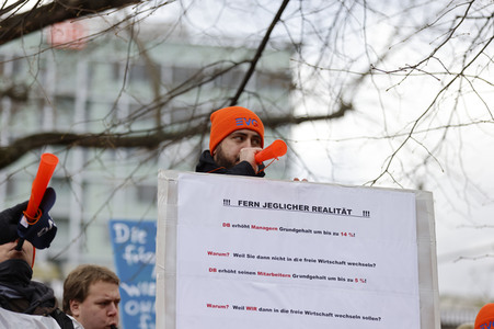 EVG Warnstreik in Berlin