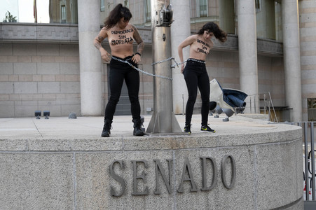 Femen Protestaktion in Madrid