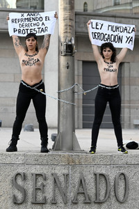 Femen Protestaktion in Madrid