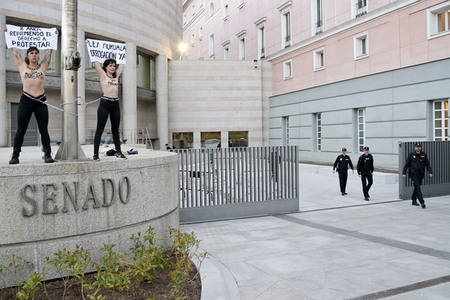 Femen Protestaktion in Madrid