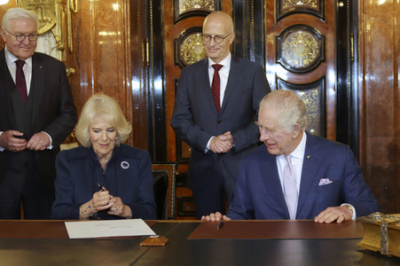 Staatsbesuch des britischen Königspaares in Hamburg