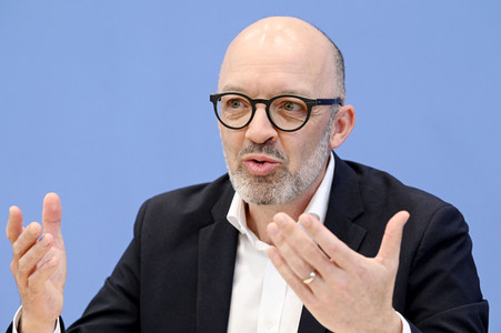 Bundespressekonferenz Gemeinschaftsdiagnose der Wirtschaftsforschungsinstitute Frühjahr 2023 in Berlin
