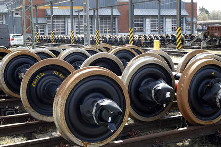 Symbolfoto Eisenbahnrad