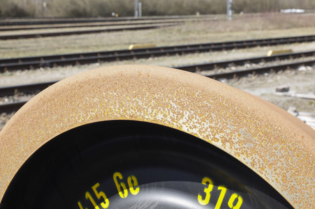 Symbolfoto Eisenbahnrad