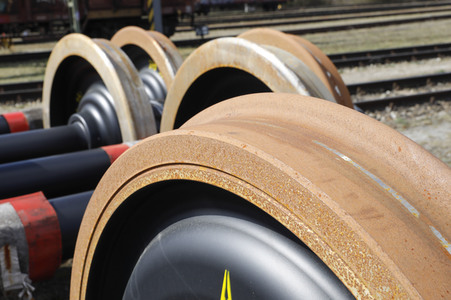 Symbolfoto Eisenbahnrad