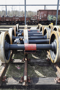 Symbolfoto Eisenbahnrad