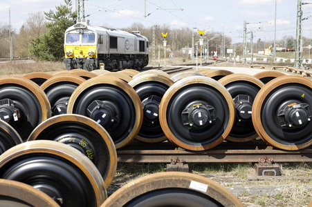 Symbolfoto Eisenbahnrad