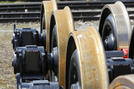 Symbolfoto Eisenbahnrad