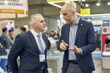 Ukrainische Delegation aus Mykolajiw auf der Hannover Messe 2023