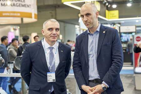 Ukrainische Delegation aus Mykolajiw auf der Hannover Messe 2023