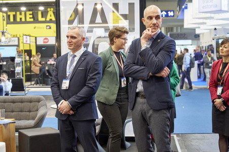 Ukrainische Delegation aus Mykolajiw auf der Hannover Messe 2023