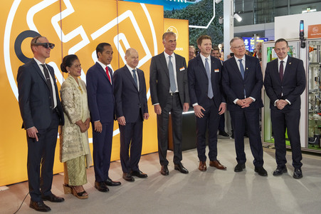 Eröffnungsrundgang auf der Hannover Messe 2023