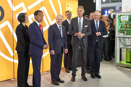 Eröffnungsrundgang auf der Hannover Messe 2023