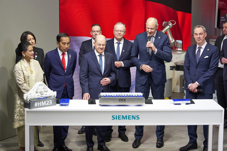 Eröffnungsrundgang auf der Hannover Messe 2023