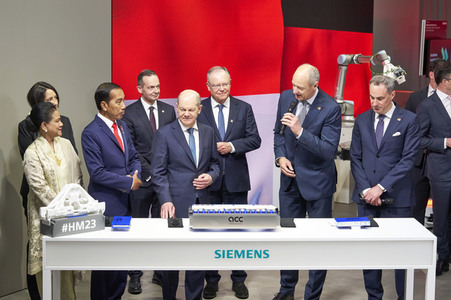 Eröffnungsrundgang auf der Hannover Messe 2023