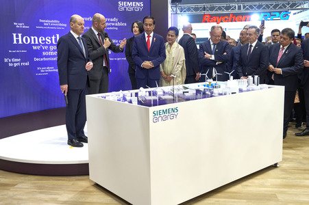Eröffnungsrundgang auf der Hannover Messe 2023