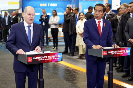 Eröffnungsrundgang auf der Hannover Messe 2023