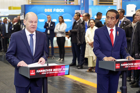 Eröffnungsrundgang auf der Hannover Messe 2023