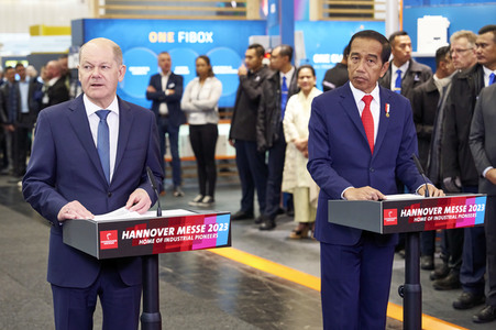 Eröffnungsrundgang auf der Hannover Messe 2023