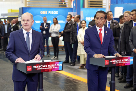 Eröffnungsrundgang auf der Hannover Messe 2023