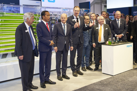Eröffnungsrundgang auf der Hannover Messe 2023