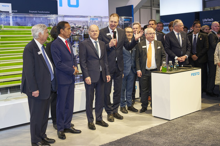 Eröffnungsrundgang auf der Hannover Messe 2023