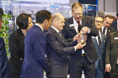 Eröffnungsrundgang auf der Hannover Messe 2023