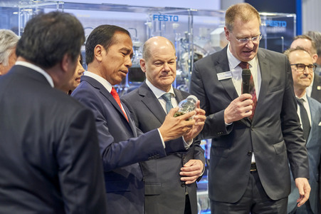 Eröffnungsrundgang auf der Hannover Messe 2023