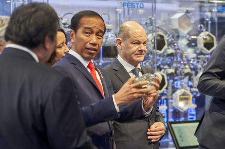 Eröffnungsrundgang auf der Hannover Messe 2023
