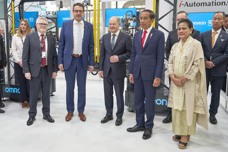 Eröffnungsrundgang auf der Hannover Messe 2023