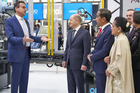 Eröffnungsrundgang auf der Hannover Messe 2023