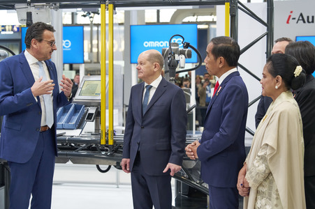 Eröffnungsrundgang auf der Hannover Messe 2023