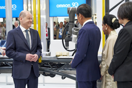 Eröffnungsrundgang auf der Hannover Messe 2023