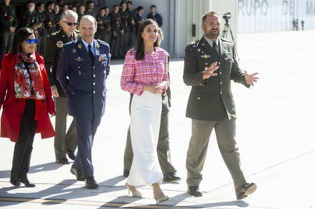 Königin Letizia von Spanien auf dem Luftwaffenstützpunkt Cuatro Vientos in Madrid