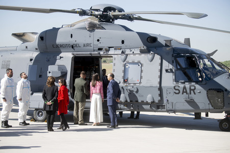 Königin Letizia von Spanien auf dem Luftwaffenstützpunkt Cuatro Vientos in Madrid