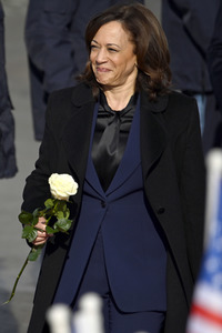 Ankunft von Kamala Harris in München