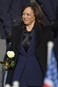 Ankunft von Kamala Harris in München