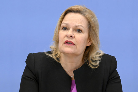 Bundespressekonferenz Fallzahlen für die Politisch Motivierte Kriminalität 2022 in Berlin