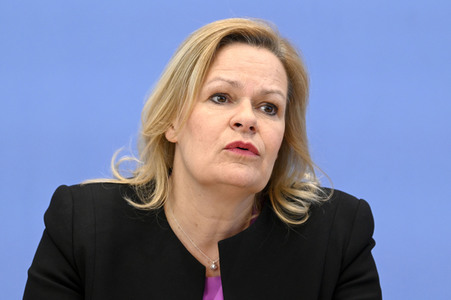 Bundespressekonferenz Fallzahlen für die Politisch Motivierte Kriminalität 2022 in Berlin