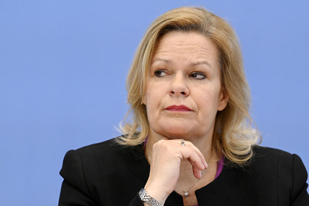 Bundespressekonferenz Fallzahlen für die Politisch Motivierte Kriminalität 2022 in Berlin