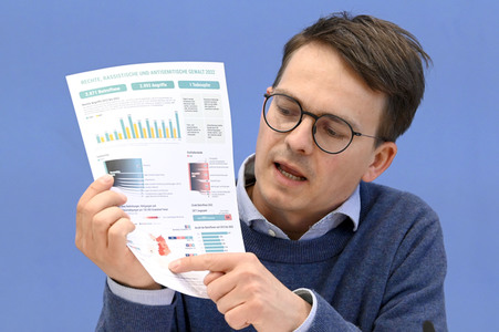 Bundespressekonferenz Jahresstatistik 2022 zu rechter und rassistischer Gewalt in Berlin