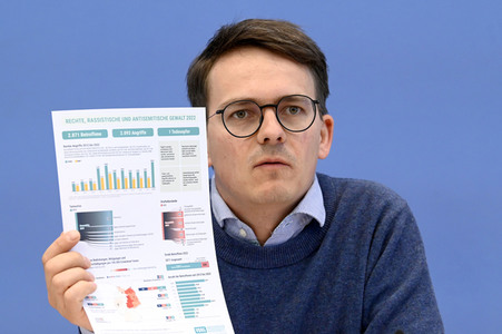Bundespressekonferenz Jahresstatistik 2022 zu rechter und rassistischer Gewalt in Berlin
