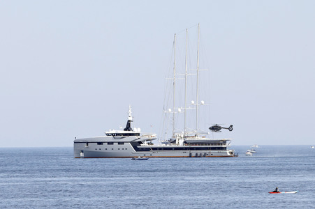 Jeff Bezos Superyacht 'Koru' in Cannes